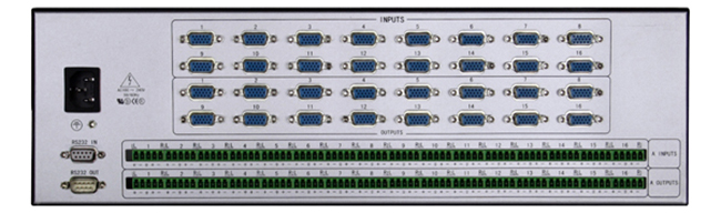 16進(jìn)16出VGA加音頻矩陣