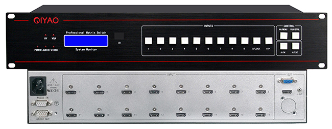 無縫16進1出HDMI切換器-音頻分離